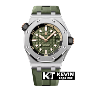 AUDEMARS PIGUET - Royal Oak Offshore Diver 15720 42mm SS/RU Green/Stk ZF A4308