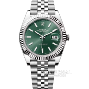 ROLEX - DateJust 126334 41mm Jubilee SS/SS Green/Stk VSF VS3235