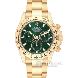 ROLEX - SUPER CLONE Daytona 116508 40mm YG Green Dial V3 4130 (Weight Adjusted)