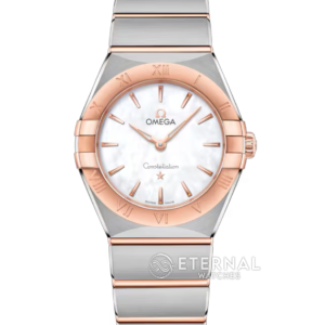 OMEGA - Constellation 28mm SS/RG MOP/Stk Swiss Quartz Movement 4061