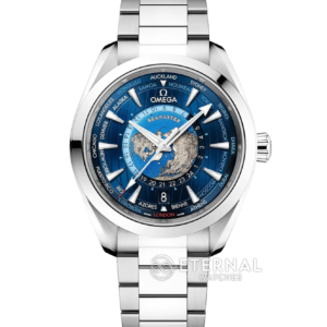 OMEGA - Seamaster Aqua Terra 150M 43mm World Timer SS/SS Blue Dial VSF A8938