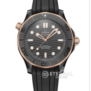 OMEGA - SUPER CLONE Seamaster 300m 43.5mm RG Ceramic/RU Black Dial VSF A8806
