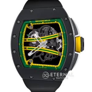 RICHARD MILLE - VAUCHER SUPER CLONE RM61-01 Black Ceramic/RU Skeleton Dial Green Inner Bezel