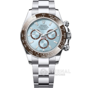 ROLEX - Super Clone Cosmograph Daytona 126506 40mm SS/SS Ice-Blue/Diamond VSF DD4131 (Weight Adjusted)