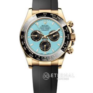 ROLEX - SUPER CLONE Cosmograph Daytona 126518 40mm YG/RU Tiffany/Black VSF DD4131 (Weight Adjusted)