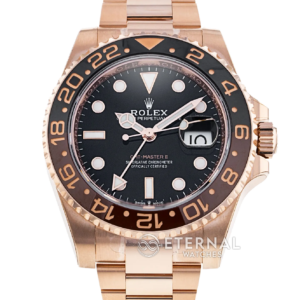 ROLEX - GMT Master II 126715 CHNR Oyster 904L RG/RG Black Dial CLEAN VR3186