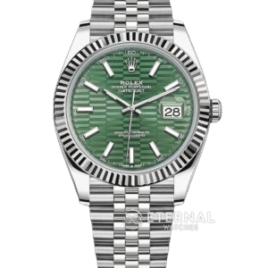 ROLEX - DateJust 126334 41mm Jubilee RG/SS Green Textured Dial VSF SH3235