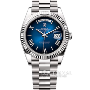 ROLEX - DayDate 228239 40mm SS/SS Blue Ombre/Rmn VSF V2 DD3255 (Weight Adjusted)