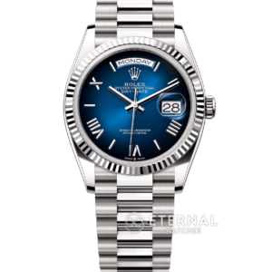 ROLEX - SUPER CLONE Day-Date 228239 40mm SS/SS Blue/Rmn VSF DD3255