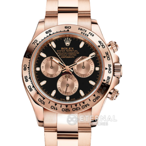 ROLEX - SUPER CLONE Daytona 116505 40mm RG/RG Black Dial VSF DD4130 (Weight Adjusted)