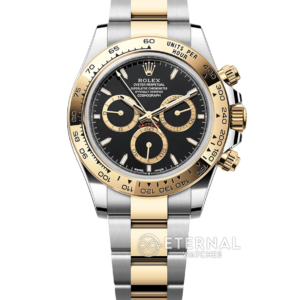 ROLEX - SUPER CLONE Daytona 126503 40mm YG/SS Black/Stk VSF DD4131 (Weight Adjusted)