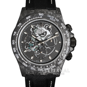ROLEX - SUPER CLONE Daytona 40mm Black Carbon/NY Panda NOOB DD4130