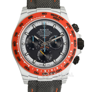 ROLEX - SUPER CLONE Daytona DiW 40mm White Carbon/NY Grey NOOB DD4130