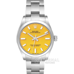 ROLEX - Oyster Perpetual 124300 41mm SS/SS Yellow Dial VSF VS3230