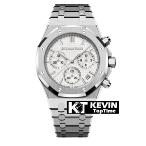 AUDEMARS PIGUET - SUPER CLONE Royal Oak Chronometer 26240ST 41mm SS/SS Silver Dial APS SH4401