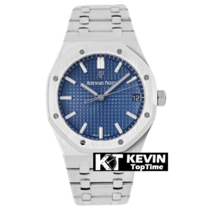 AUDEMARS PIGUET - SUPER CLONE Royal Oak 41mm 15500 50th Anniversary SS/SS Blue/Stk APSF A4302