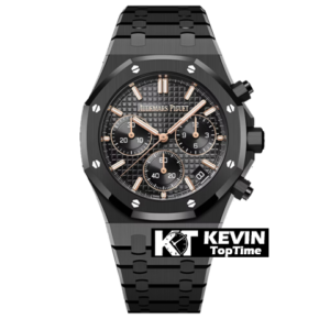 AUDEMARS PIGUET - SUPER CLONE Royal Oak Chrono 26240ST 41mm CER/CER Black Dial APS SH4401